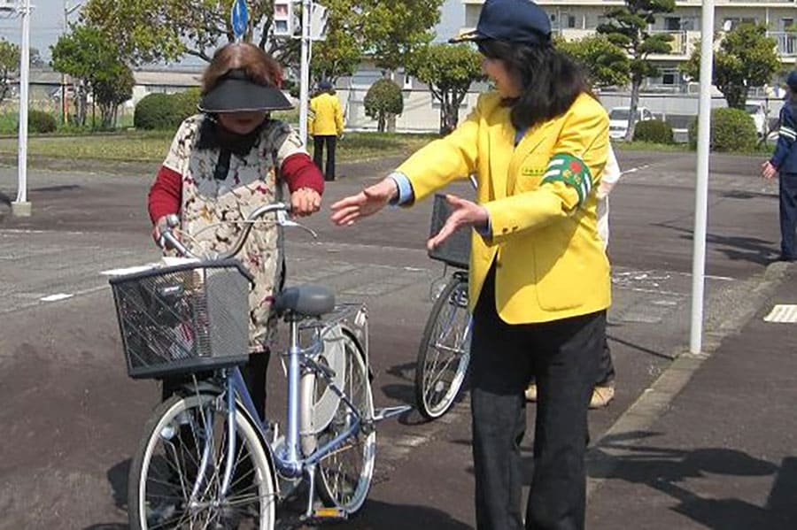 ▲高齢者自転車教室を開催